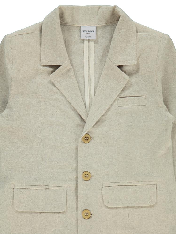 Pierre Cardin Üç Cepli 10-12 Yaş Ceket - Bej