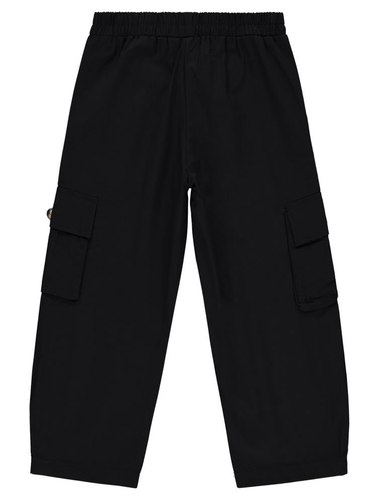 Pierre Cardin Kargo Cepli 10-12 Yaş Pantolon - Siyah