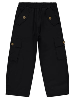 Pierre Cardin Kargo Cepli 6-9 Yaş Pantolon - Siyah