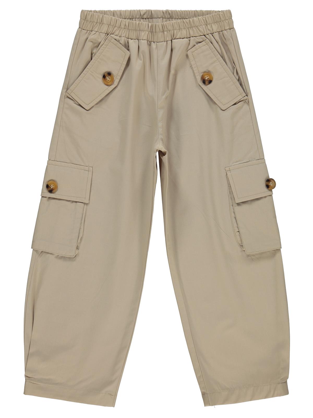 Pierre Cardin Kargo Cepli 6-9 Yaş Pantolon - Bej