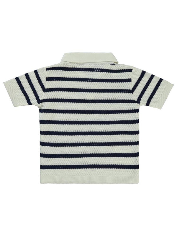 Pierre Cardin Çizgili Tiriko 2-5 Yaş Tişört - Lacivert