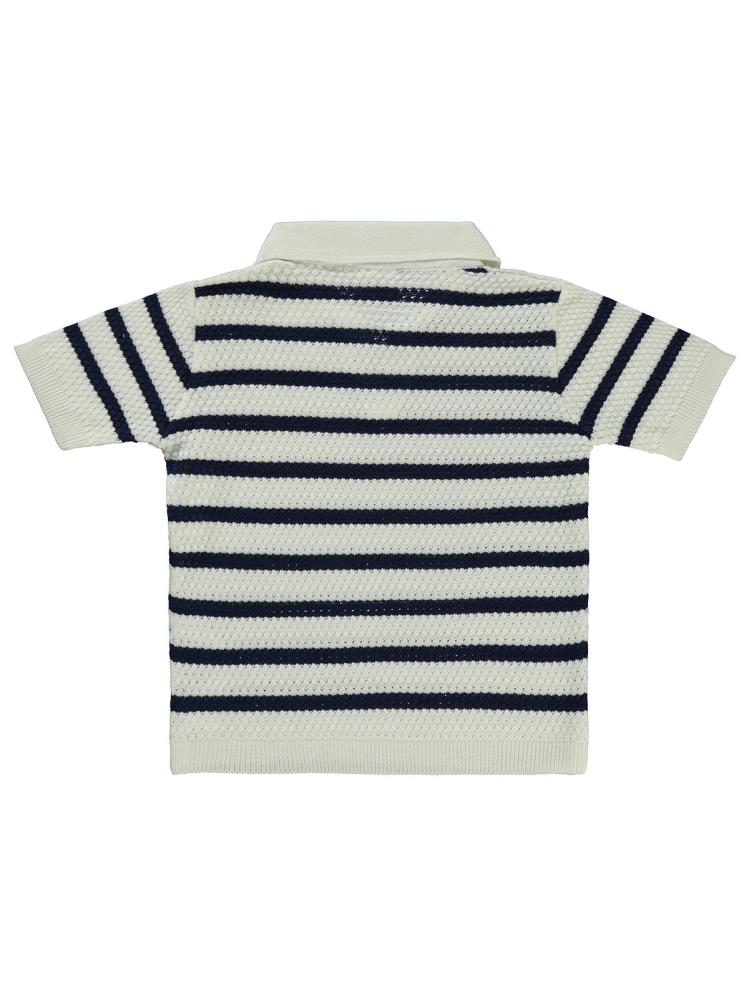 Pierre Cardin Çizgili Tiriko 2-5 Yaş Tişört - Lacivert