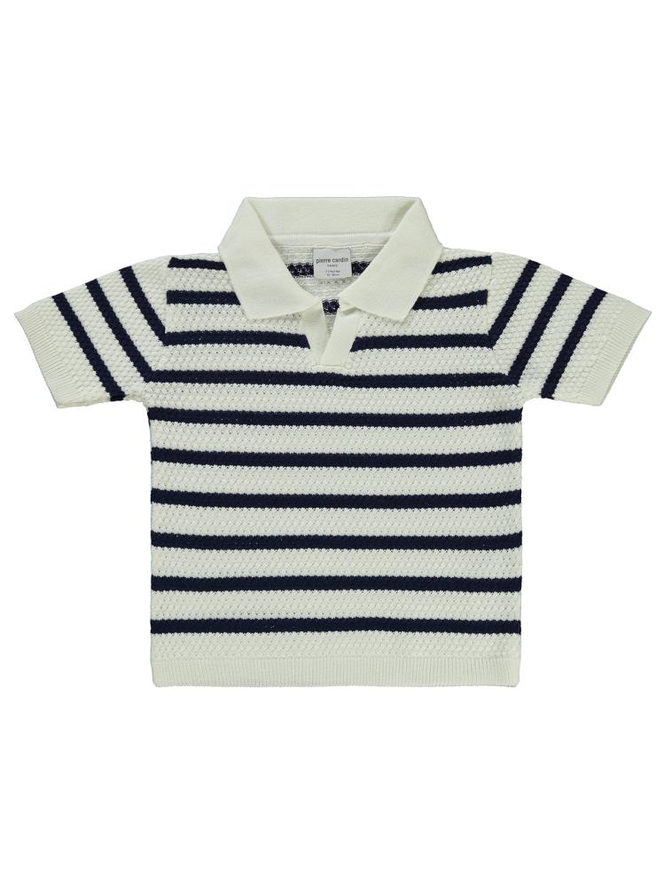 Pierre Cardin Çizgili Tiriko 2-5 Yaş Tişört - Lacivert