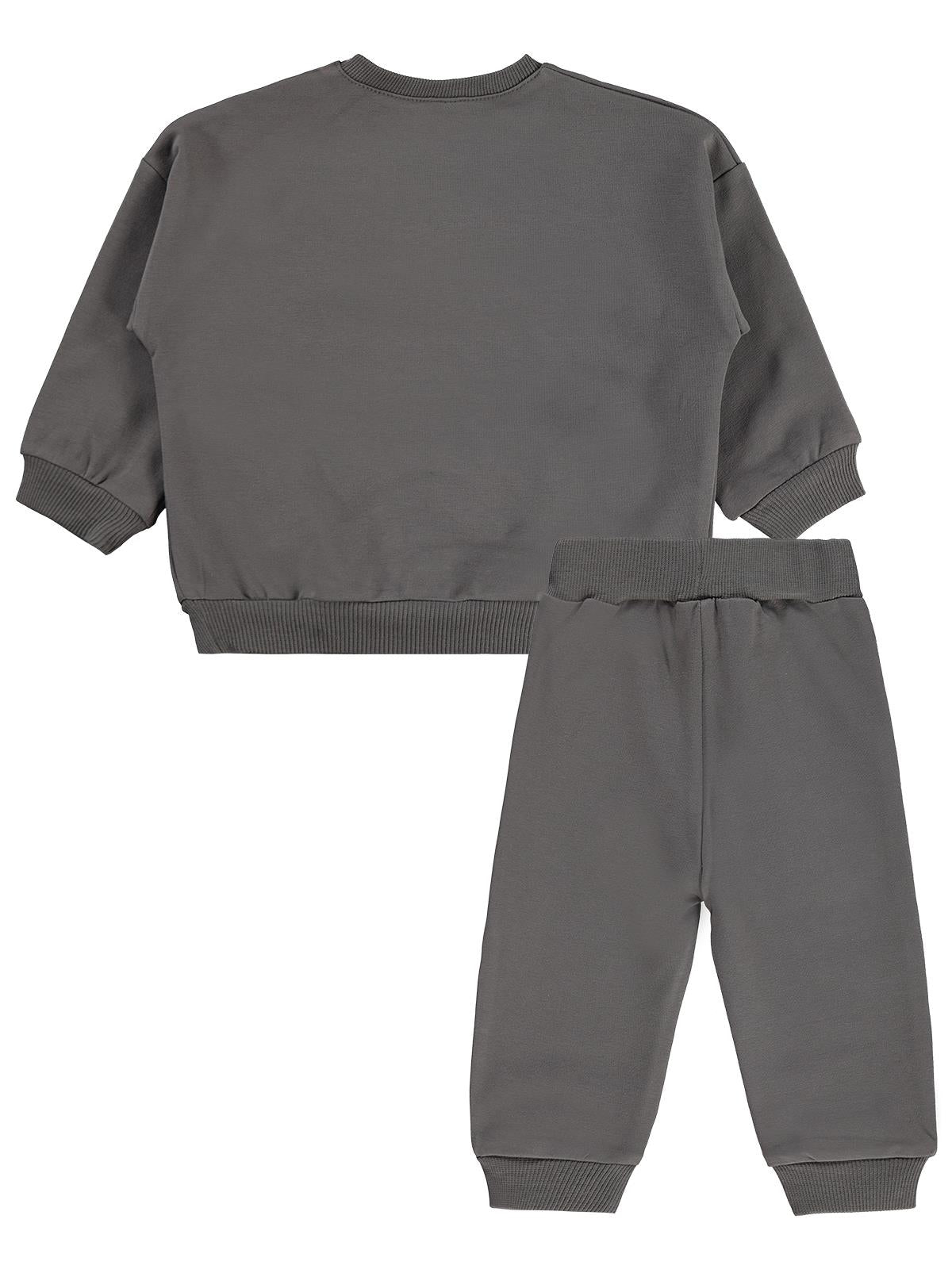 Civil Baby Baskılı 2'li 6-18 Ay Takım - Gri