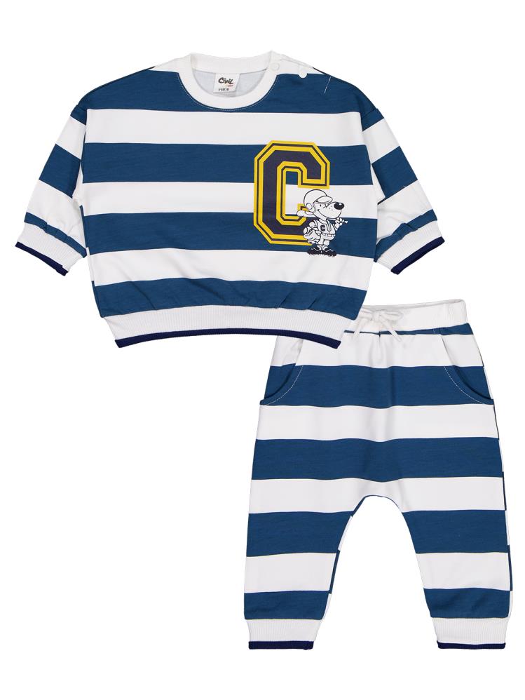 Civil Baby Baskılı 2'li 6-18 Ay Takım - Yeşil