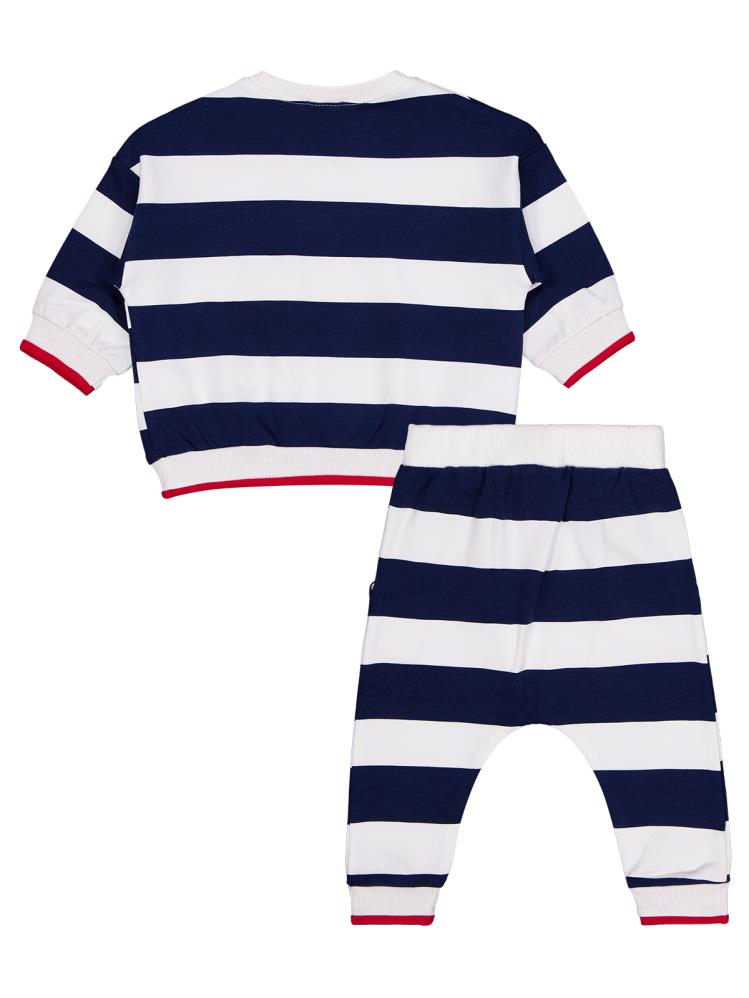 Civil Baby Baskılı 2'li 6-18 Ay Takım - Lacivert