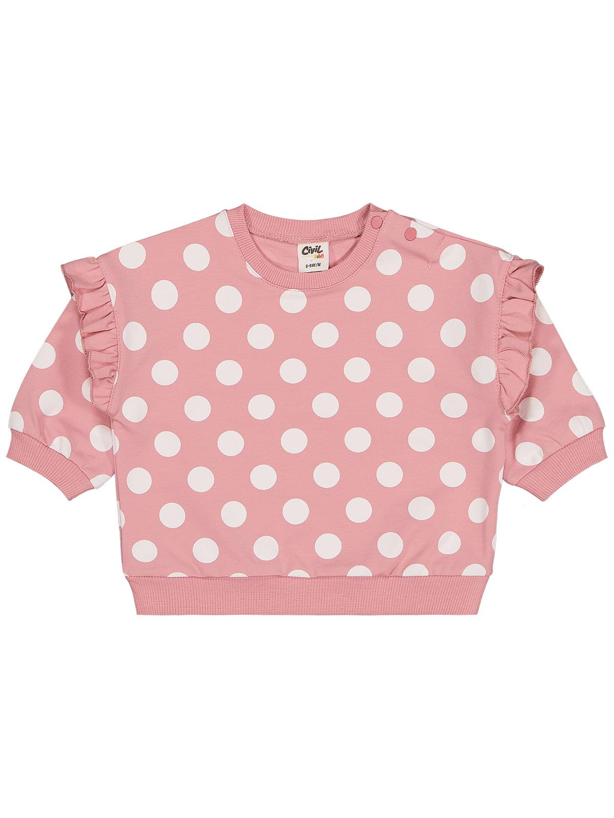 Civil Baby Puan Empirme 6-18 Ay Takım - Pembe