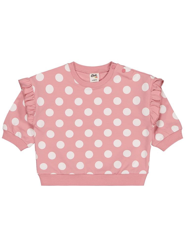 Civil Baby Puan Empirme 6-18 Ay Takım - Pembe