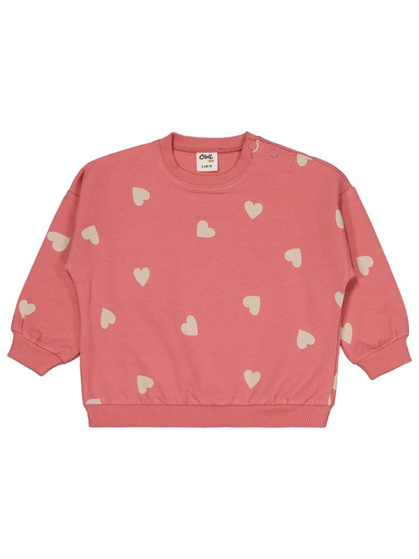 Civil Baby Minik Kalp Empirme 6-18 Ay Takım - Turuncu