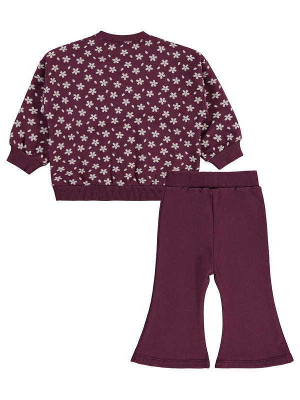 Civil Baby Minik Çiçek Empirme 6-18 Ay Takım - Lila