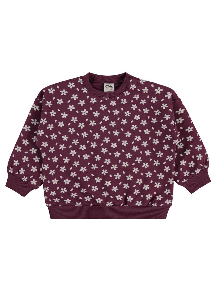 Civil Baby Minik Çiçek Empirme 6-18 Ay Takım - Lila