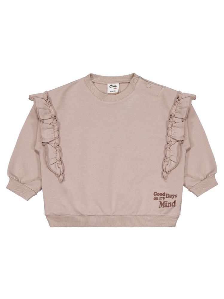 Civil Baby Good Days Nakışlı 6-18 Ay Takım - Bej