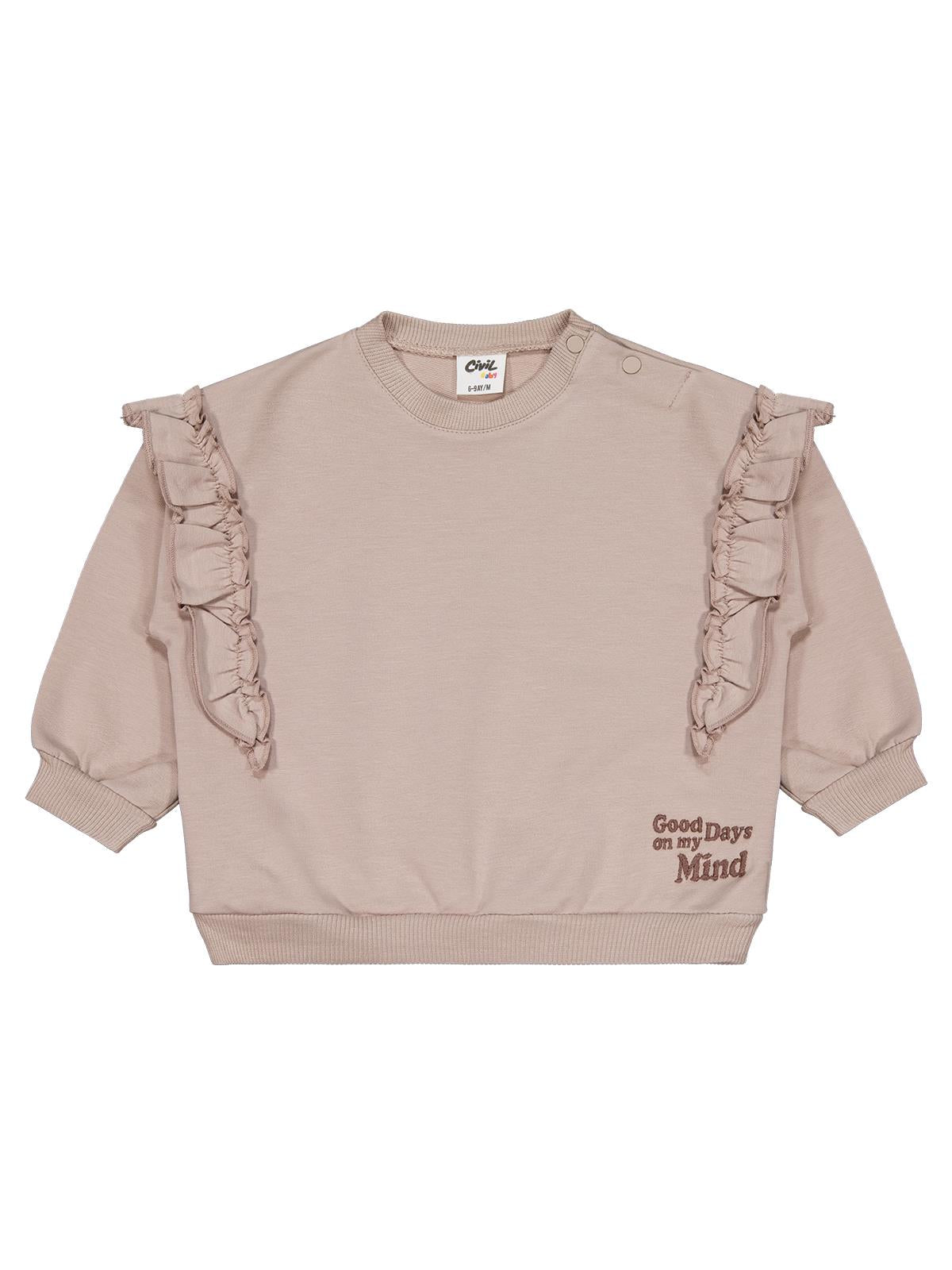 Civil Baby Good Days Nakışlı 6-18 Ay Takım - Bej