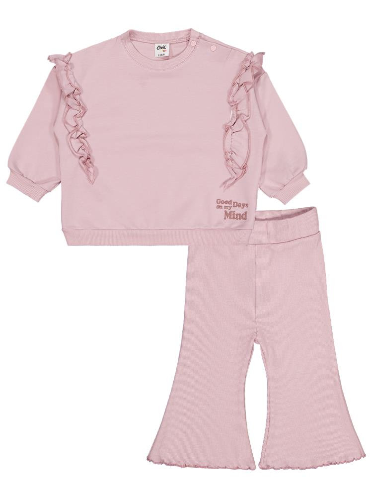 Civil Baby Good Days Nakışlı 6-18 Ay Takım - Lila