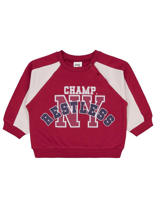 Civil Baby Restless Baskılı 6-18 Ay Takım - Bordo