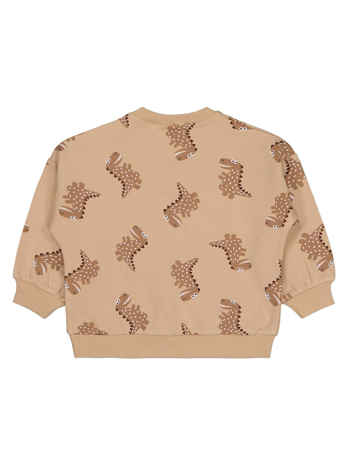 Civil Baby Benekli Dino Empirme 6-18 Ay Sweatshirt - Kahverengi