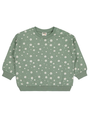 Civil Baby Mini Papatya Empirme 6-18 Ay Sweatshirt - Yeşil