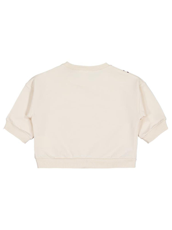 Civil Baby Çiçek Baskı ve Nakışlı 6-18 Ay Sweatshirt - Bej