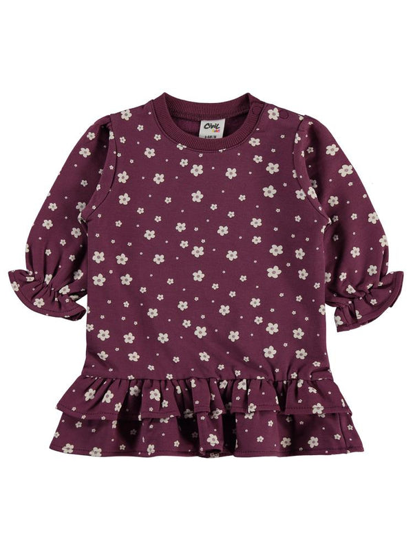 Civil Baby Mini Papatya Empirme 6-18 Ay Elbise - Lila