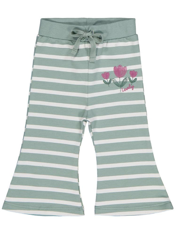 Civil Baby Çizgi Emp. Çiçek Nakışlı 6-18 Ay Eşofman Altı - Yeşil