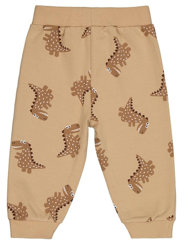 Civil Baby Benekli Dino Empirme 6-18 Ay Eşofman Altı - Kahverengi