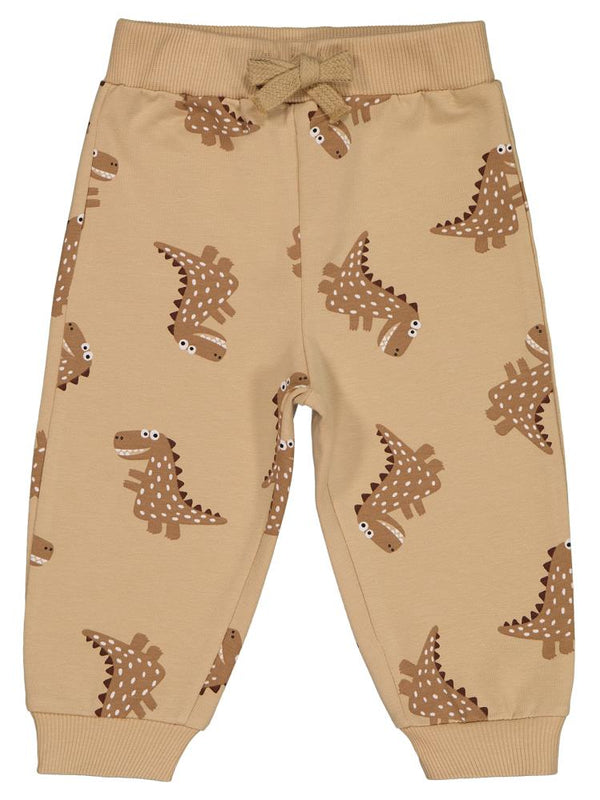 Civil Baby Benekli Dino Empirme 6-18 Ay Eşofman Altı - Kahverengi