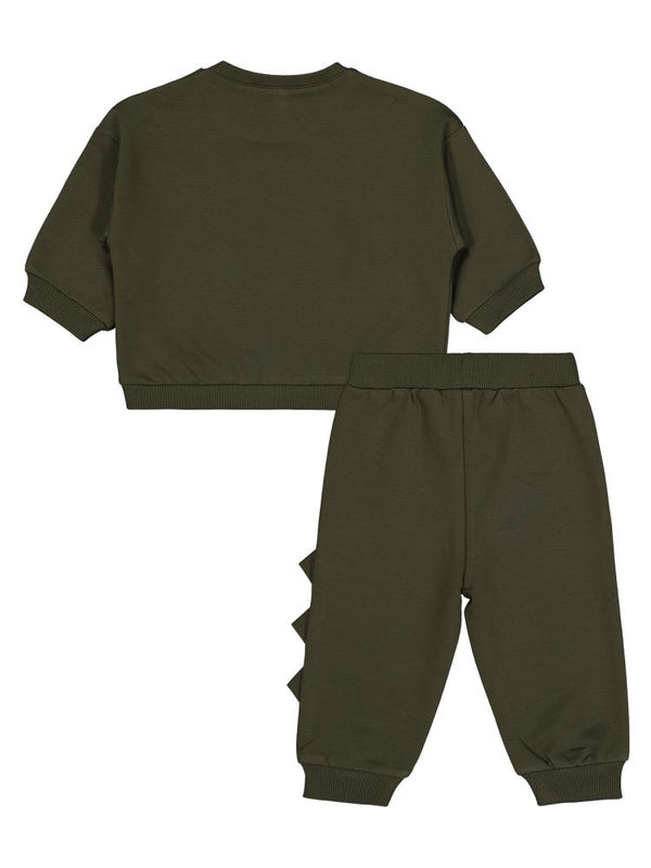 Civil Baby Dino Baskılı 6-18 Ay Takım - Yeşil