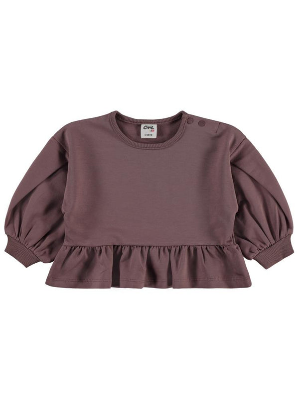 Civil Baby Cool Girl Nakışlı 6-18 Ay Takım - Kahverengi