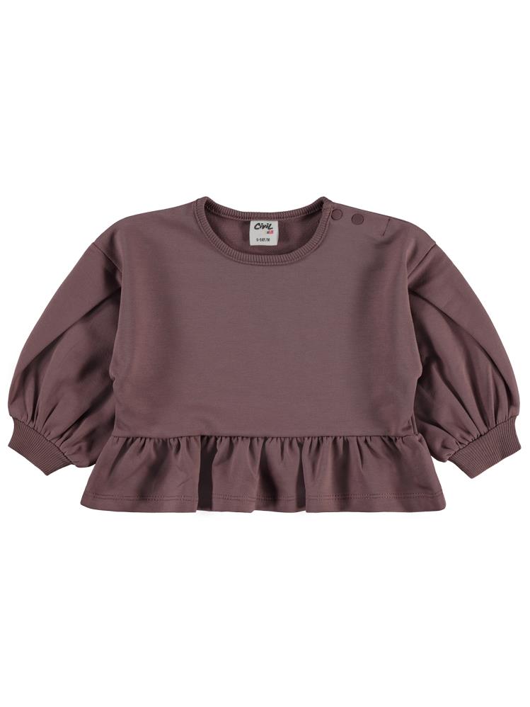 Civil Baby Cool Girl Nakışlı 6-18 Ay Takım - Kahverengi