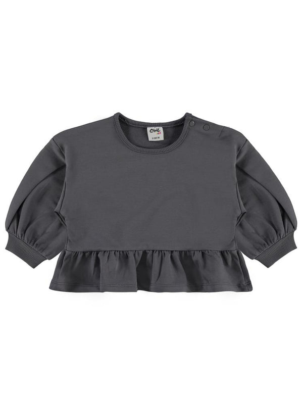 Civil Baby Cool Girl Nakışlı 6-18 Ay Takım - Gri