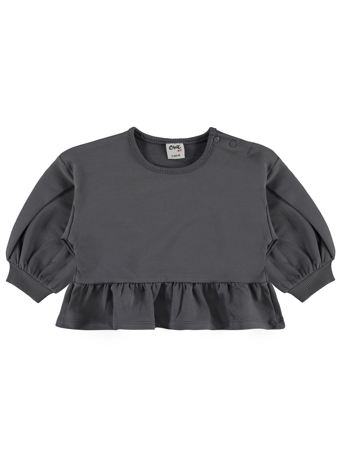 Civil Baby Cool Girl Nakışlı 6-18 Ay Takım - Gri