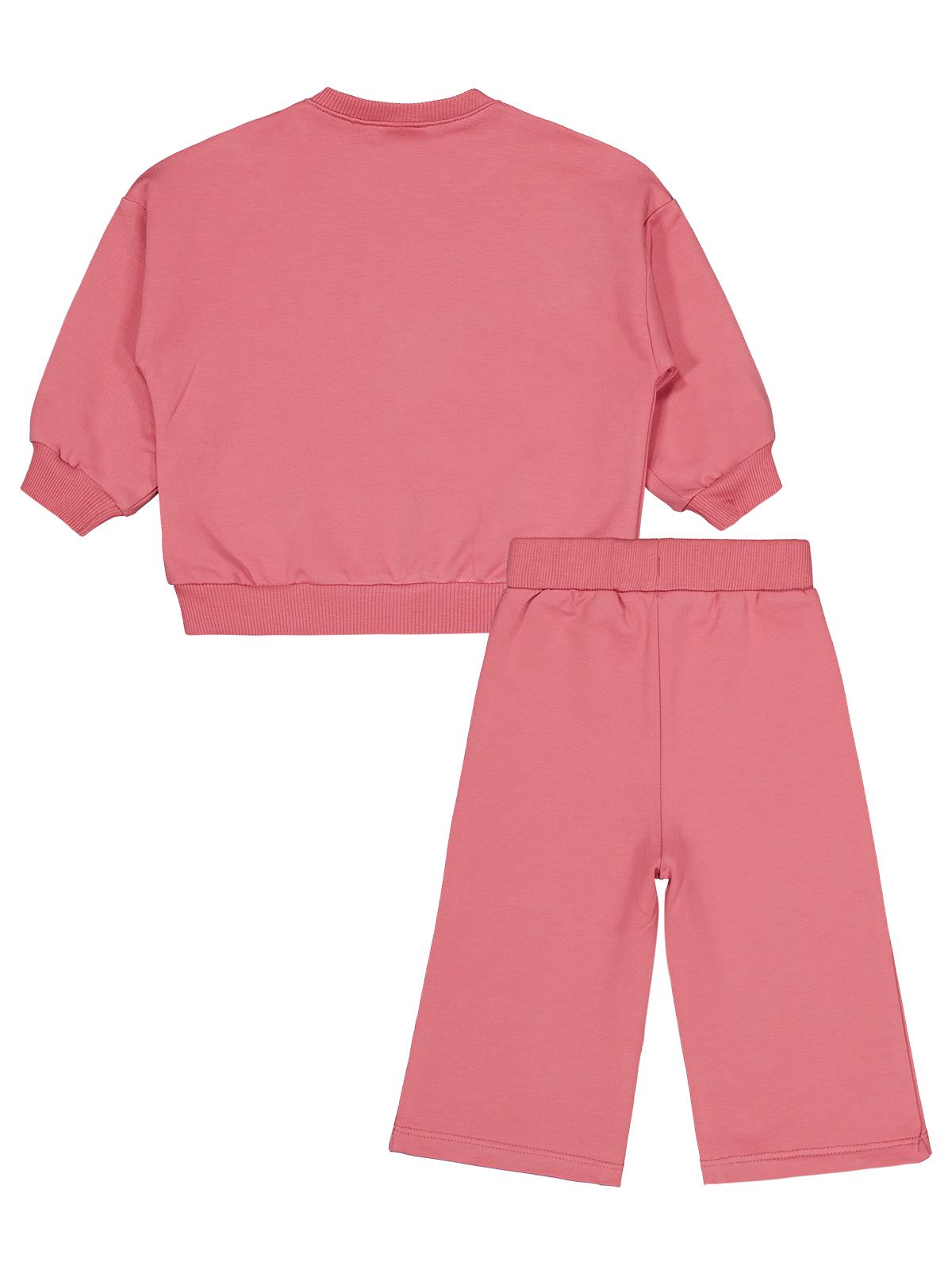 Civil Baby Kalp Aplike Nakışlı 6-18 Ay Takım - Turuncu
