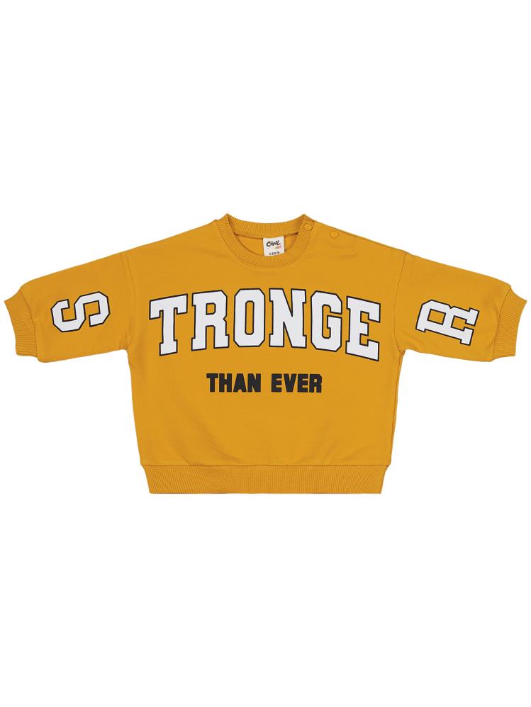 Civil Baby Baskılı 2'li 6-18 Ay Takım - Hardal