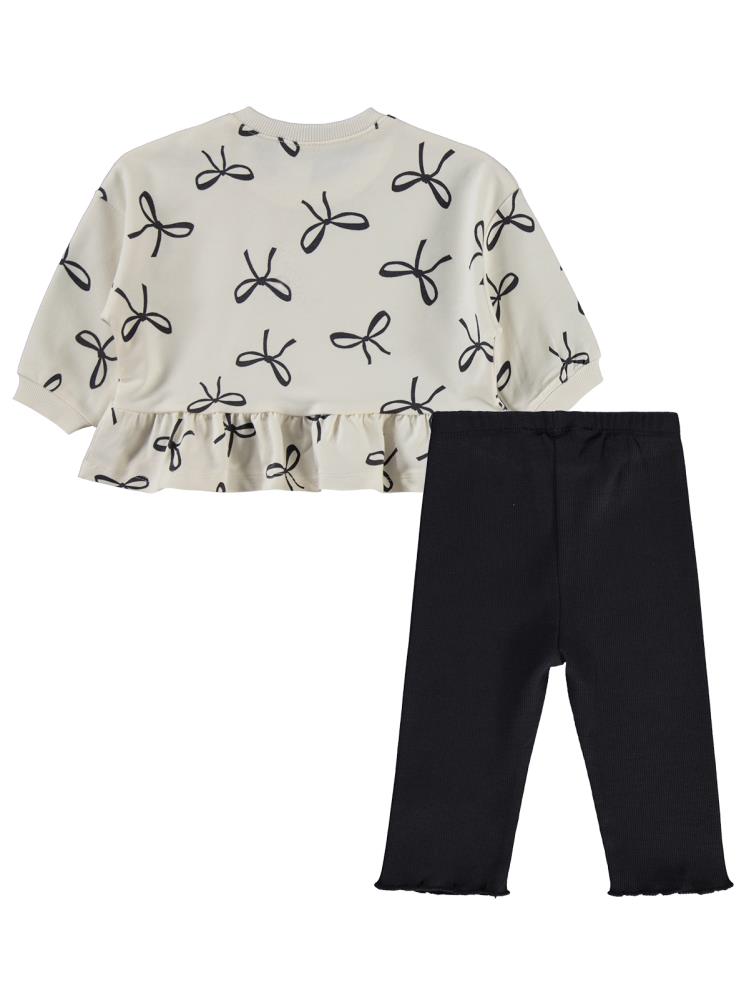 Civil Baby Fiyonk Empirme 6-18 Ay Takım - Ekru