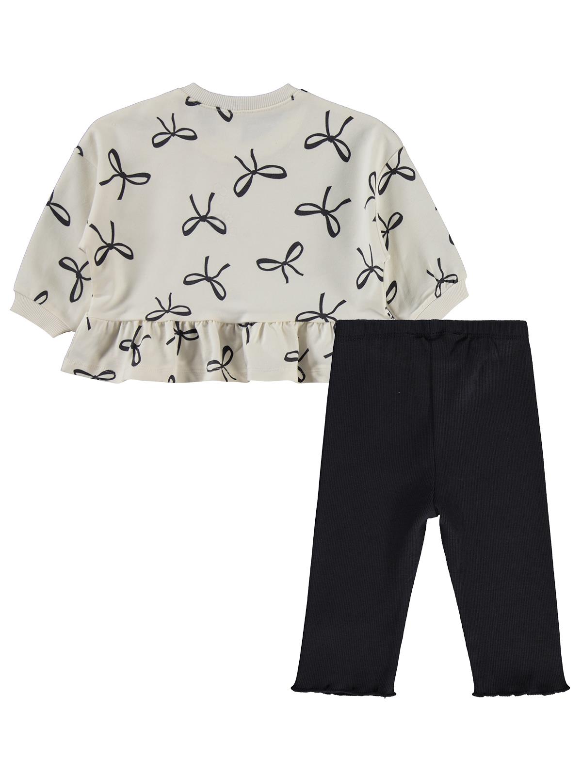 Civil Baby Fiyonk Empirme 6-18 Ay Takım - Ekru