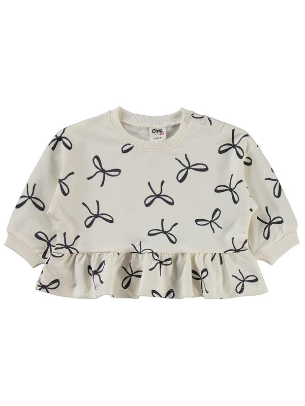 Civil Baby Fiyonk Empirme 6-18 Ay Takım - Ekru