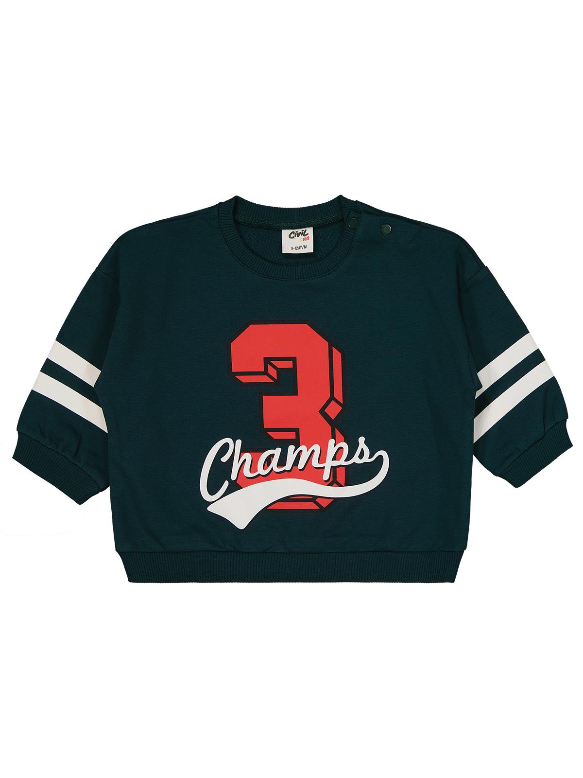 Civil Baby Baskılı 2' li 6-18 Ay Takım - Yeşil