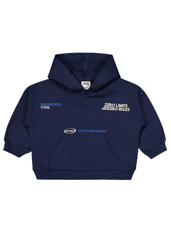 Civil Baby Baskılı 2'li 6-18 Ay Takım - Lacivert