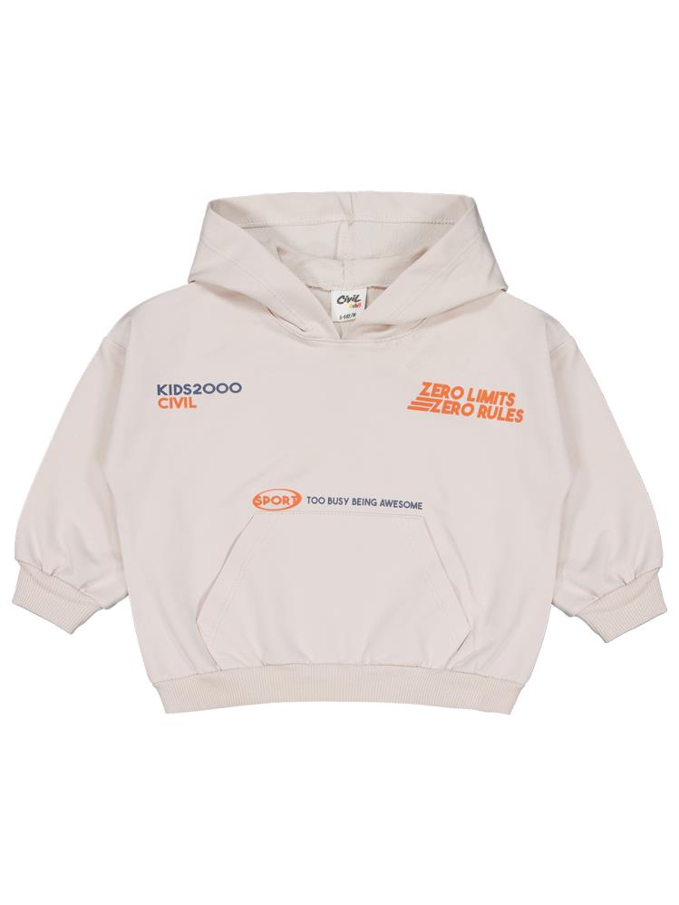 Civil Baby Baskılı 2'li 6-18 Ay Takım - Bej