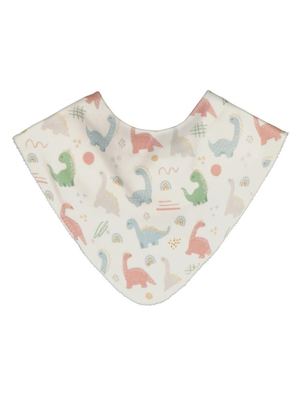 Civil Baby Benekli Dinazor Baskılı Mama Önlüğü - Ekru