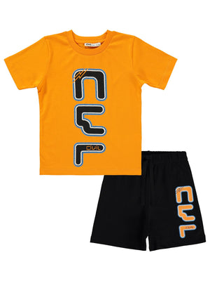 Civil Boys Cvl Baskılı 2-5 Yaş Takım - Turuncu