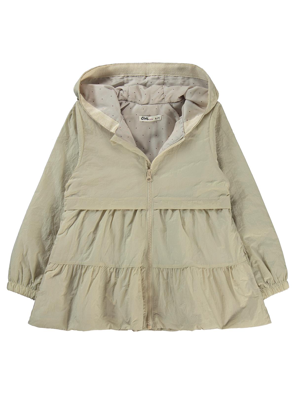 Civil Girls 6-9 Yaş Yağmurluk - Bej