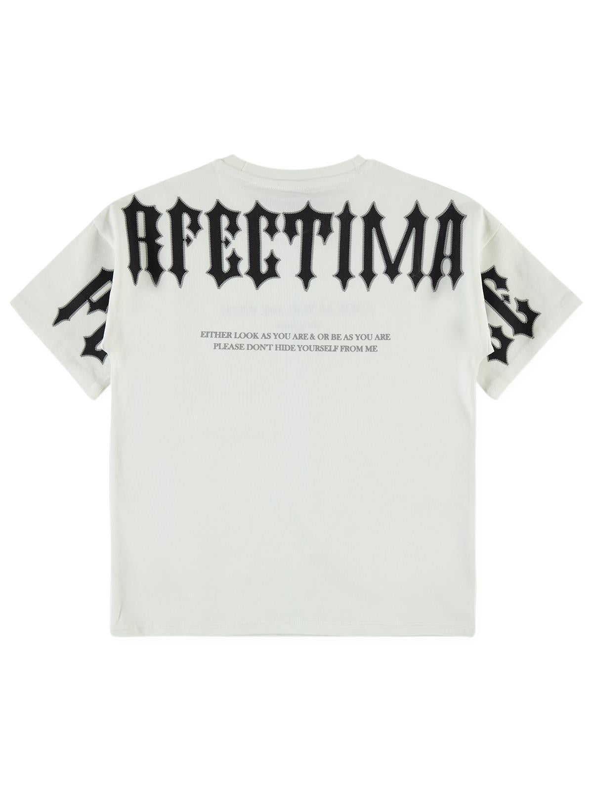 Pierre Cardin Perfect Baskılı 6-9 Yaş Tişört - Ekru