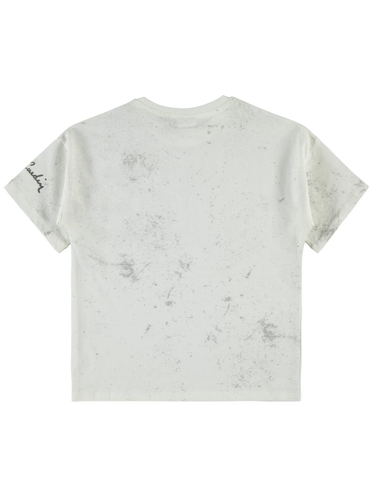 Pierre Cardin Pano Baskılı 6-9 Yaş Tişört - Ekru