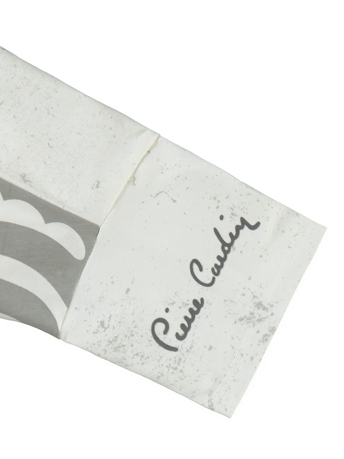 Pierre Cardin Pano Baskılı 10-12 Yaş Tişört - Ekru