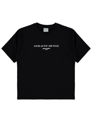 Pierre Cardin Perfect Baskılı 6-9 Yaş Tişört - Siyah