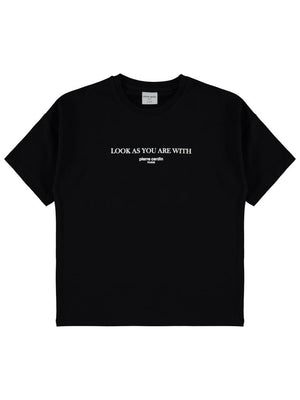 Pierre Cardin Perfect Baskılı 6-9 Yaş Tişört - Siyah