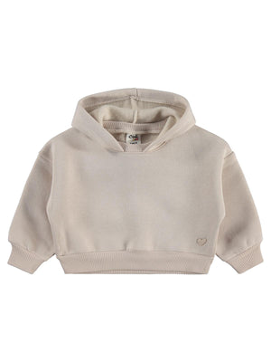 Civil Baby Kalp Nakışlı Basic 6-18 Ay Sweatshirt - Bej