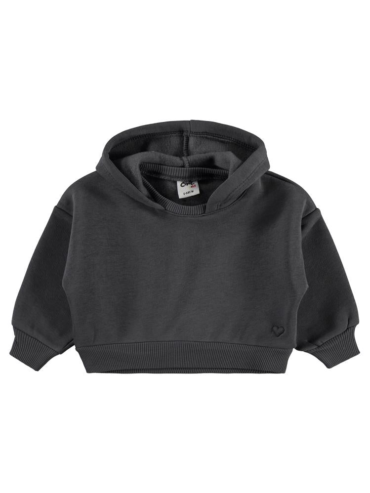 Civil Baby Kalp Nakışlı Basic 6-18 Ay Sweatshirt - Gri