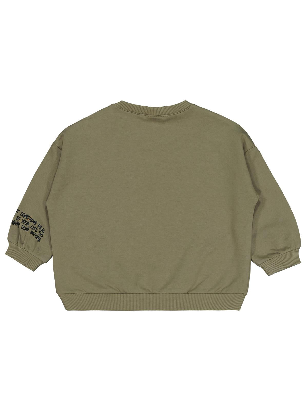 Civil Baby Graffiti Baskılı 6-18 Ay Sweatshirt - Haki